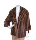 A Brown Mink Jacket