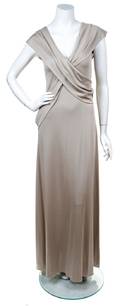 A Stephen Burrows Grey Sleeveless Gown