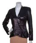 A Carolina Herrera Black Leather Jacket