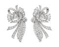 A Pair of Platinum and Diamond Dress Clips Raymond Yard Circa 1930
