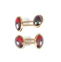 Garnet cuff links