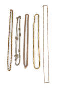 Five gold chains