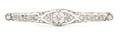 A Platinum and Diamond Bar Brooch