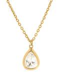 An 18 Karat Yellow Gold and Diamonds by the Yard Solitaire Necklace Elsa Peretti for Tiffany  Co
