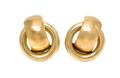 A Pair of 18 Karat Yellow Gold Earclips Grosse Germany Circa 1970