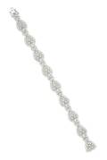 An 18 Karat White Gold and Diamond Bracelet