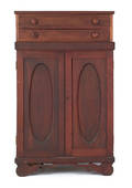 Victorian walnut specimen cabinet