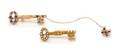 A Collection of Yellow Gold Seed Pearl and Sapphire Kappa Kappa Gamma Sorority Pins