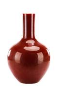 Chinese Sang de Bouef Glazed Bottle Vase