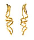 A Pair of 18 Karat Yellow Gold Earclips
