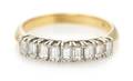 An 18 Karat Yellow Gold and Diamond Ring