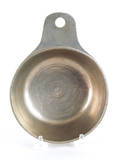 Chester County Pennsylvania pewter tab handle porringer early 19th c