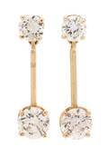 A Pair of Yellow Gold Diamond Earrings