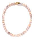 An 18 Karat Bicolor Gold and Cultured Pearl Necklace