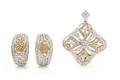 A Collection of Bicolor Gold and Diamond Jewelry