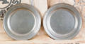 Pair of Philadelphia pewter plates ca 1820