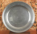 Philadelphia pewter charger ca 1800