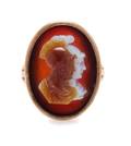 An Yellow Gold and Sardonyx Cameo Ring