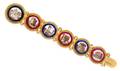 A Victorian Yellow Gold and Micromosaic Bracelet