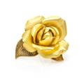 An 18 Karat Yellow Gold Flower Brooch Gbelin