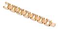A Retro Rose Gold Link Bracelet