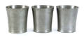 Three Hartford Connecticut pewter beakers ca 1830