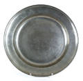 Providence Rhode Island pewter charger ca 1800