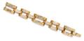 A Retro Yellow Gold Link Bracelet