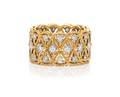 An 18 Karat Bicolor Gold and Diamond Band Buccellati