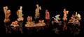 Nine Agate Carvings