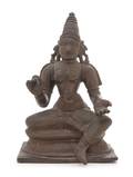 An Indian Iron Seated Parvati