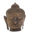 A Bronze Head of Buddha
