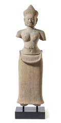 A Khmer Sandstone Figure of Lakshmie