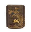 A Small Gilt Lacquer FourTier Inro