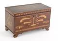 Pennsylvania poplar miniature blanket chest mid 19th c