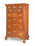 Pennsylvania Chippendale walnut tall chest ca 1770