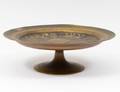 PATINATED AND GILT BRONZE TAZZA
