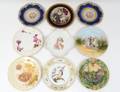 GROUP OF NINE PORCELAIN PLATES