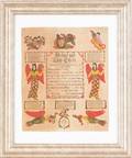 Hanover Pennsylvania printed and hand colored fraktur dated 1828