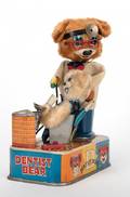 Dentist Bear Japan SE ca 1950s Battery operated