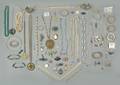 Large group of costume jewelry including sterling and gold filled pieces