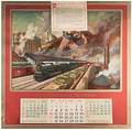 Two Large Pennsylvania Railroad Calendar Sheets and One