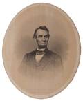 Lincoln Abraham Antique Engraved Portrait of