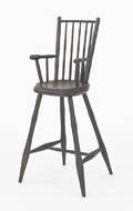 Pennsylvania rodback windsor high chair 19th c