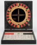 Roulette Style Trade Stimulator in Wood Box with Layout