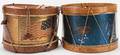 Pair of Antique Patriotic Snare Drums American mid or