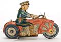 Police Motorcycle New York Marx ca 1935 Colorful