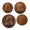 Bronze portrait medals