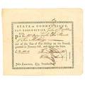 Revolutionary war payment slips