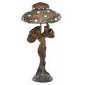 Austrian art nouveau figural lamp